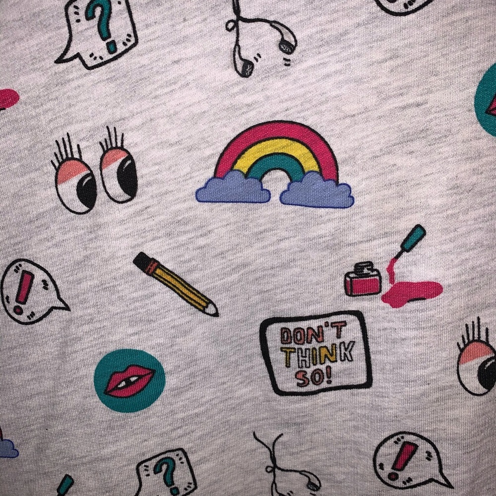 Fun school patterned sweater by divided XL - Picture 8 of 8
